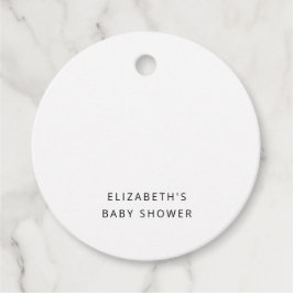 Over het Baby shower van de maan Gift Labels