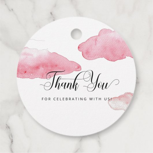 Over het Baby shower van de maan Gift Labels (Achterkant)