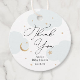 Over het Baby shower van de maan Gift Labels