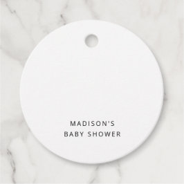 Over het Baby shower van de maan Gift Labels