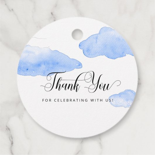 Over het Baby shower van de maan Gift Labels (Achterkant)