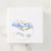 Over het Baby shower van de maan Gift Labels (In situ)