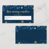 Over het Baby shower van de maan hoeveel Snoepjes  Informatiekaartje (Voorkant / Achterkant)