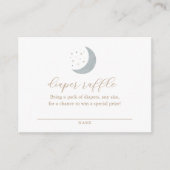 Over het Baby shower van de maan Informatiekaartje (Voorkant)