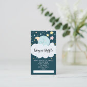 Over het Baby shower van de maan Informatiekaartje (Staand voorkant)