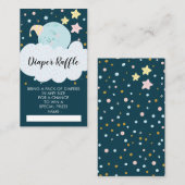 Over het Baby shower van de maan Informatiekaartje (Voorkant / Achterkant)