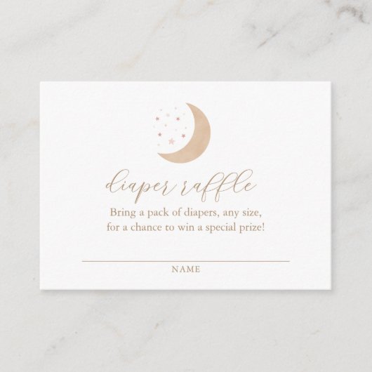 Over het Baby shower van de maan Informatiekaartje (Voorkant)