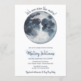 Over het Baby shower van de maan Kaart