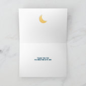 Over het Baby shower van de maan Kaart (Binnen)