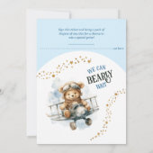 Over het Baby shower van de maan Kaart (Achterkant)