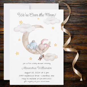 Over het Baby shower van de maan Kaart