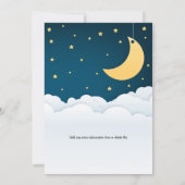 Over het Baby shower van de maan Kaart (Achterkant)