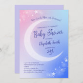 Over het Baby shower van de maan Kaart (Voorkant / Achterkant)