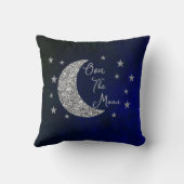 Over het Baby shower van de maan Kussen (Achterkant)
