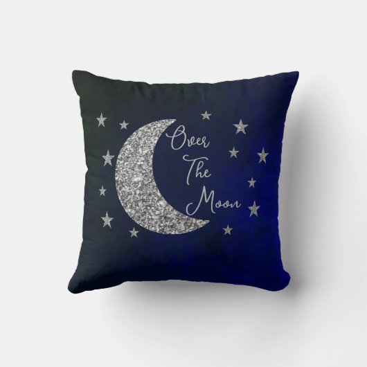 Over het Baby shower van de maan Kussen (Achterkant)