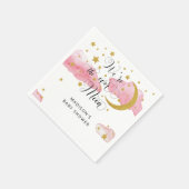 Over het Baby shower van de maan Napkins Servet (Hoek)