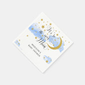 Over het Baby shower van de maan Napkins Servet (Hoek)