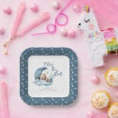 Over het Baby shower van de maan Papieren Bordje (Feest)