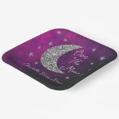 Over het Baby shower van de maan Papieren Bordje (Gebogen)