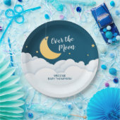 Over het Baby shower van de maan Papieren Bordje (Feest)