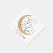 Over het Baby shower van de maan Servet (Hoek)