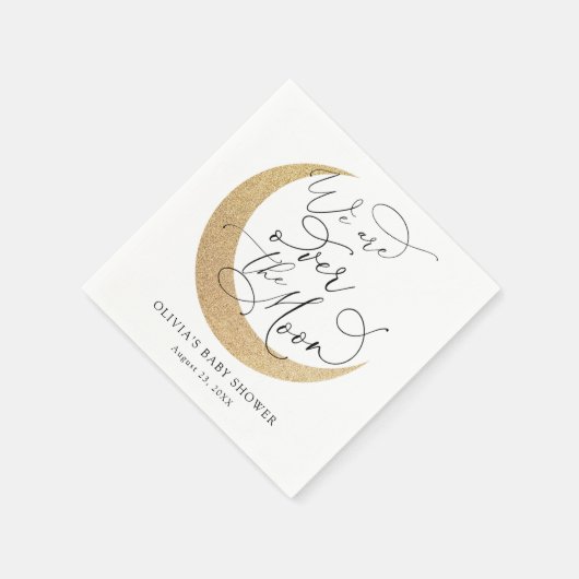 Over het Baby shower van de maan Servet (Hoek)