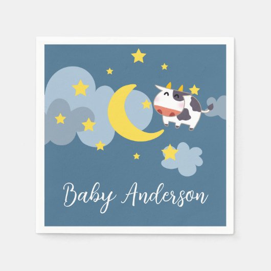 Over het Baby shower van de maan Servet (Voorkant)