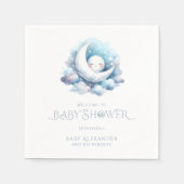 Over het Baby shower van de maan Servet (Voorkant)