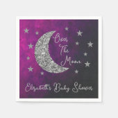 Over het Baby shower van de maan Servet (Voorkant)