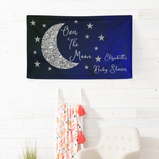 Over het Baby shower van de maan Spandoek (Insitu)