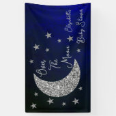 Over het Baby shower van de maan Spandoek (Verticaal)