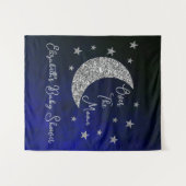 Over het Baby shower van de maan Wandkleed (Voorkant (horizontaal))
