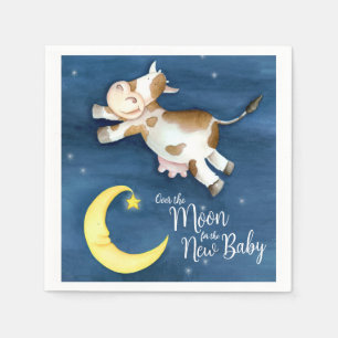 Over het baby shower van de maankoeiensprong servet