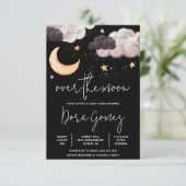 Over het Baby shower van de Mon Nighttime Sky Kaart (Staand voorkant)