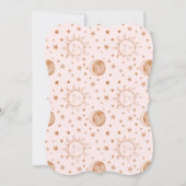 Over het Baby shower van de Moon Droy Gold Girl Kaart (Achterkant)