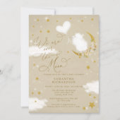 Over het Baby shower van de Moon Little Lamb Kaart (Voorkant)