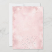 Over het Baby shower van het Moon Pink Girl Kaart (Achterkant)