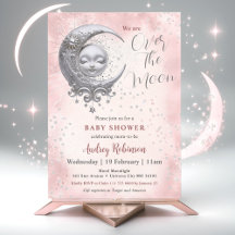 Over het Baby shower van het Moon Pink Girl