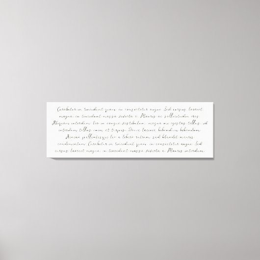 Over het bed aangepaste lied lyrische gedicht cita canvas afdruk (Voorkant)