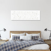Over het bed aangepaste lied lyrische gedicht cita canvas afdruk (Insitu (Slaapkamer))