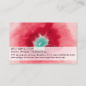 Over het bekijken van bloemen en bomen, 1920 door  visitekaartje (Achterkant)