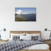 Over het bekken bekeken, Space Shuttle Atlantis Canvas Afdruk (Insitu (Slaapkamer))