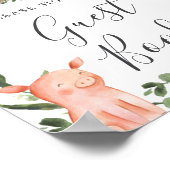 Over het Boerderij Baby shower Guestbook Poster (Hoek)