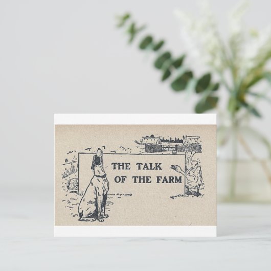 Over het Boerderij Briefkaart (Staand voorkant)