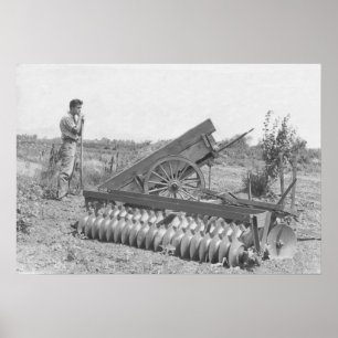 Over het boerderij in de jaren veertig poster