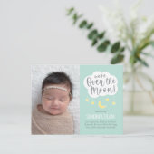 Over het Briefkaart van de aankondiging van de geb (Staand voorkant)