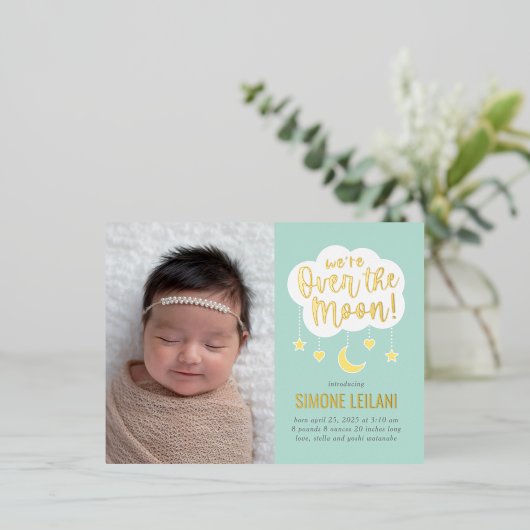 Over het Briefkaart van de aankondiging van de geb