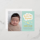 Over het Briefkaart van de aankondiging van de geb (Voorkant / Achterkant)