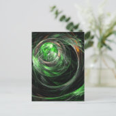 Over het Briefkaart 'World Green Abstract Art' (Staand voorkant)