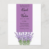 over het budgettaire Paarse lavender legant Weddin (Voorkant)